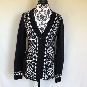 Black knit Cardigan Jones New York Sport